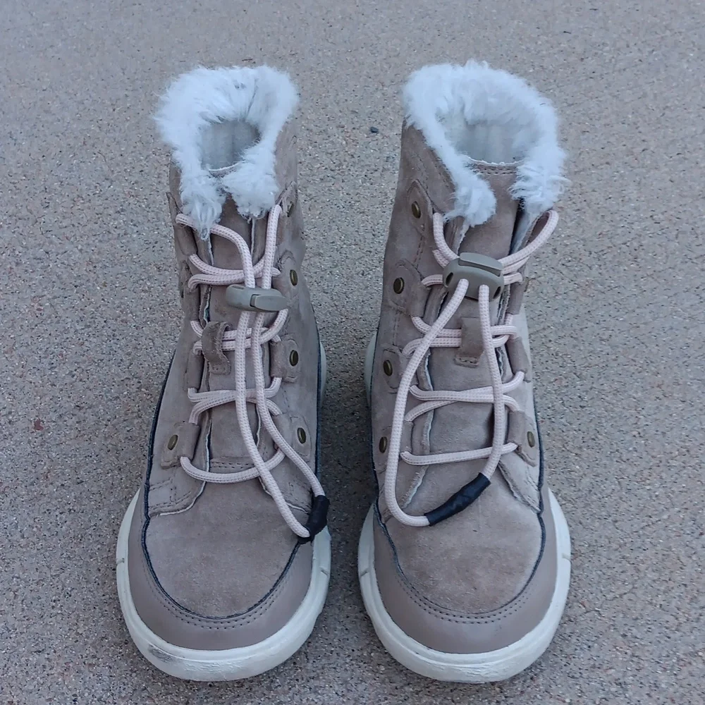 Sorel Explorer II Joan Suede Leather Kids Boots